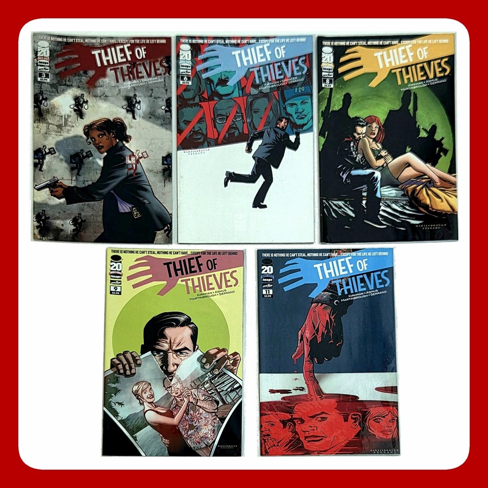 Thief Of Thieves Comic Lot Issues 3 6 8 9 11 Robert Kirkman Image Comics Crime